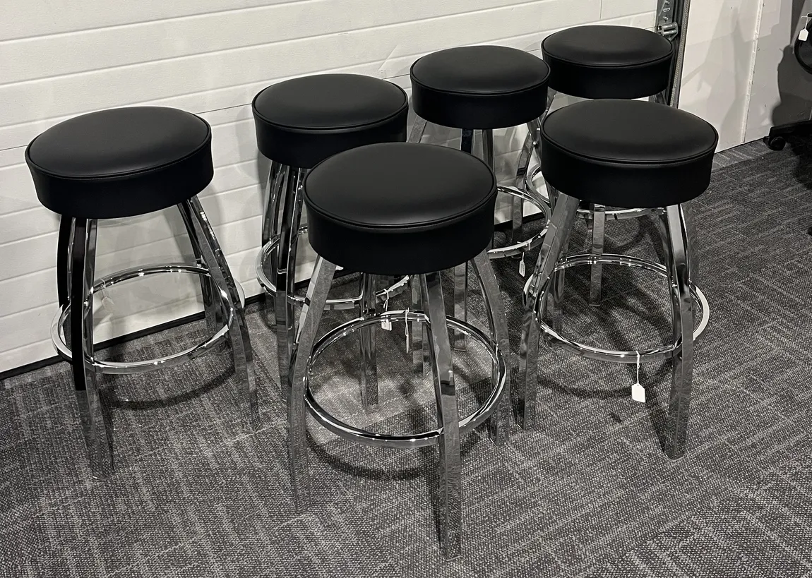 Bar Stools with Cushioned Seats