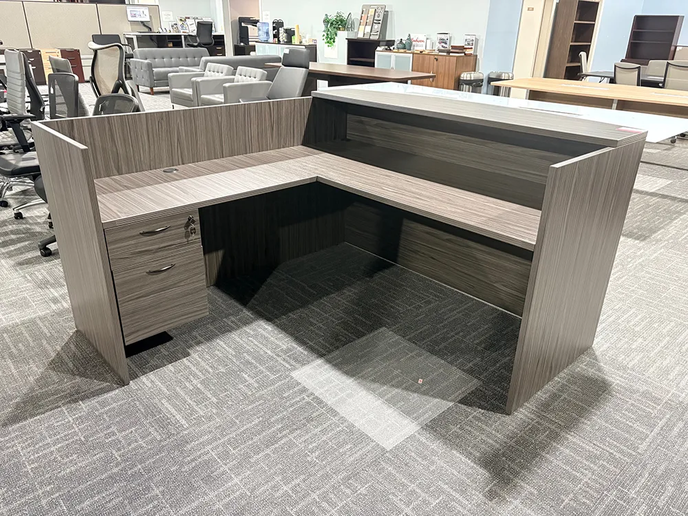 L Shaped Reception Desk