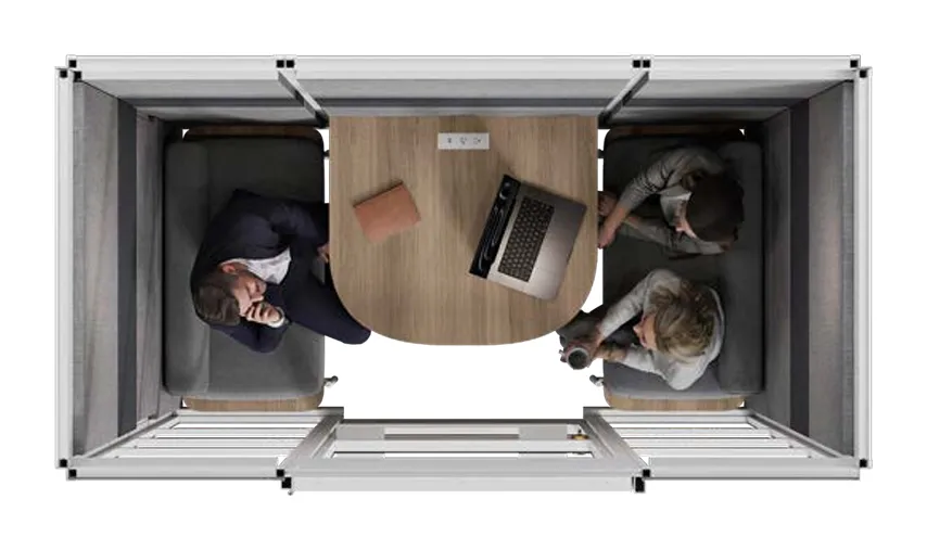 Soundproof Office Pod for Four