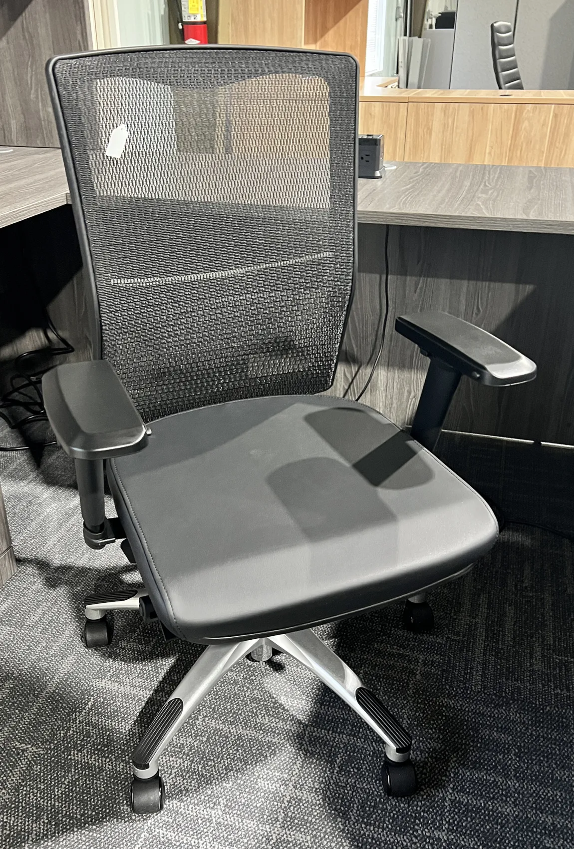 Black Mesh Back Task Chair with Lumbar Support