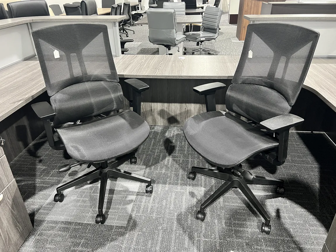 Black Office Chair with Lumbar Support