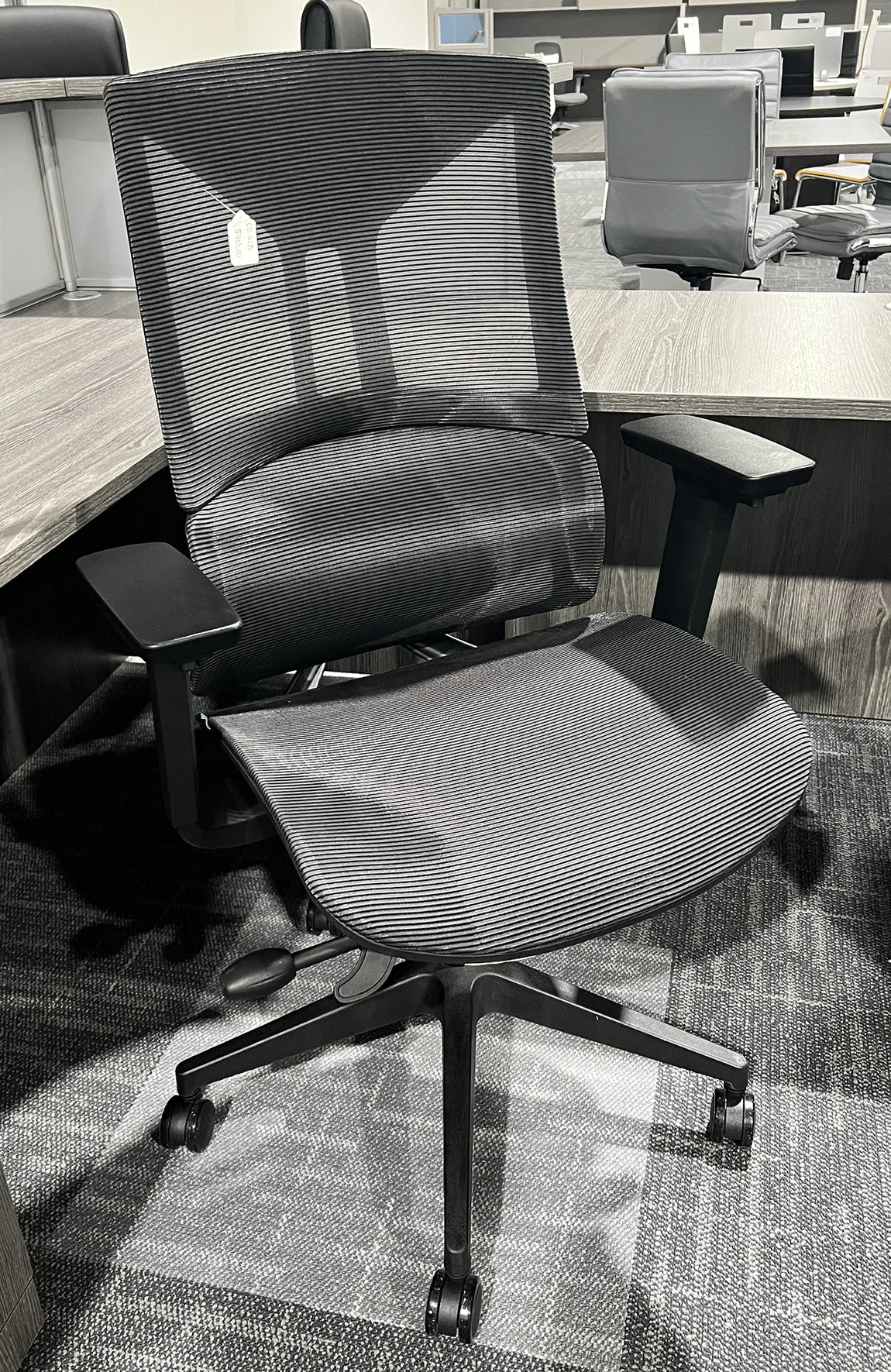 Black Office Chair with Lumbar Support
