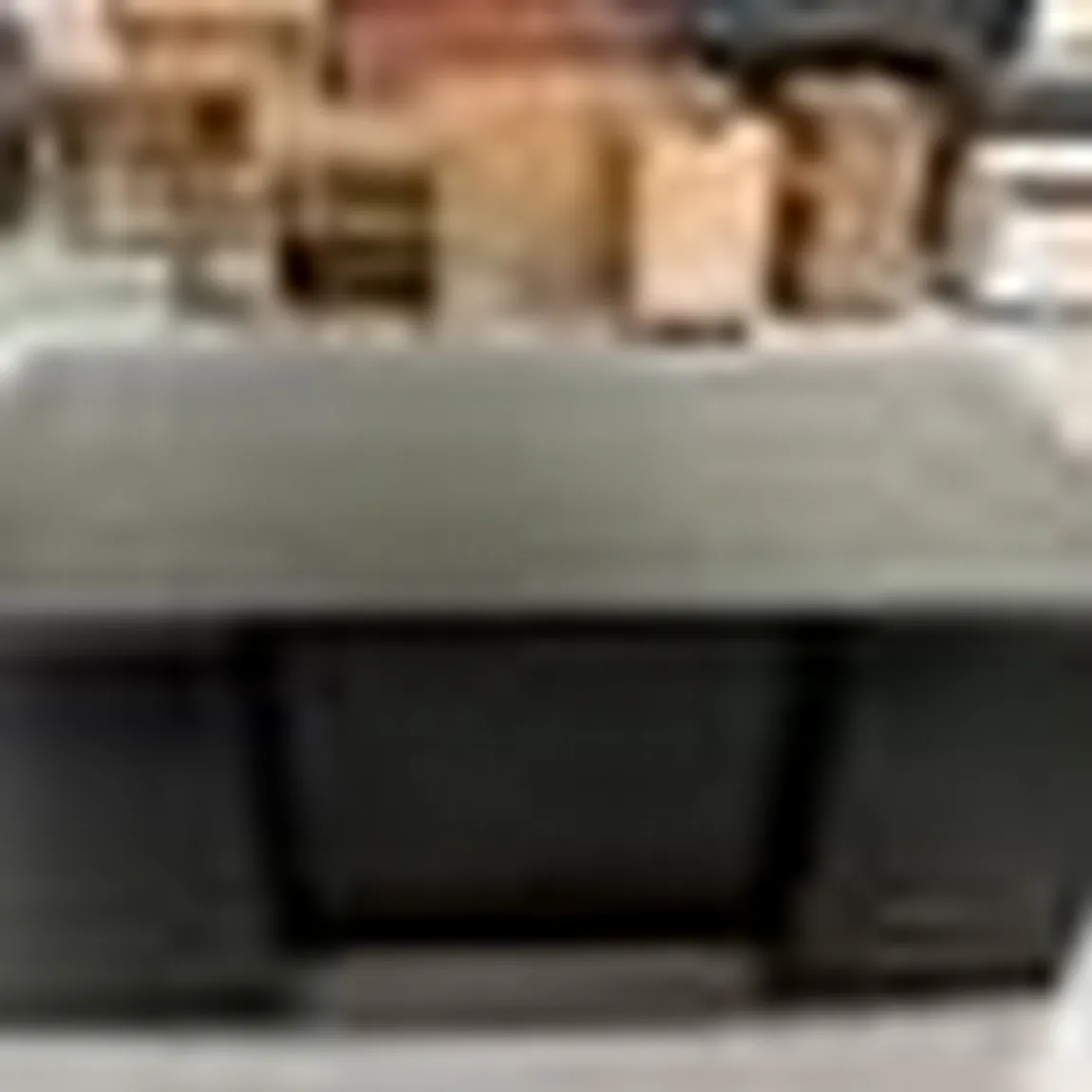 Dark Walnut Express Laminate Executive Desk With Drawers