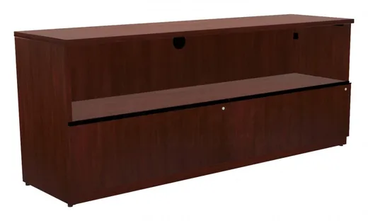 Credenza with Drawers and Open Storage
