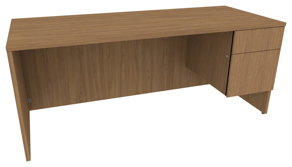 Rectangular Desk with Drawers