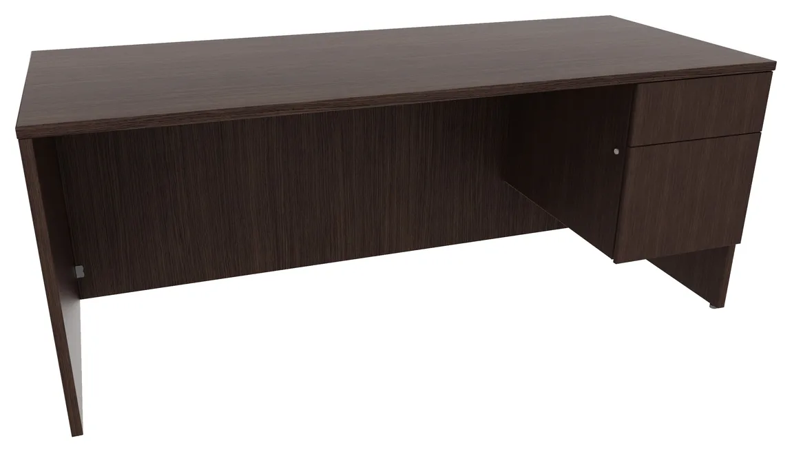 Rectangular Desk with Drawers