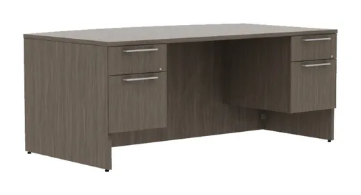 Bow Front Desk with Drawers