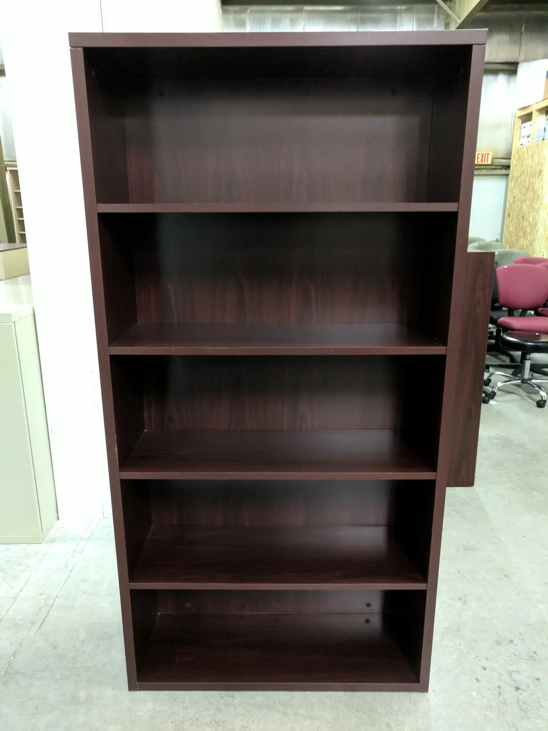 36x70 HON Mahogany Laminate Bookshelf 