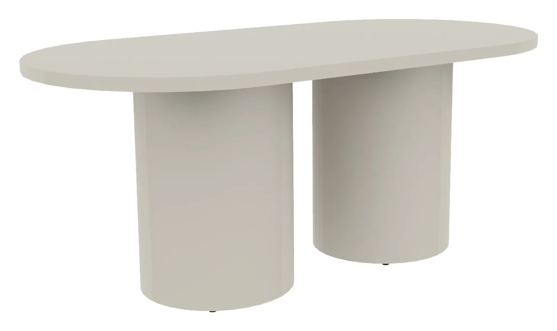 Racetrack Conference Table with Drum Base