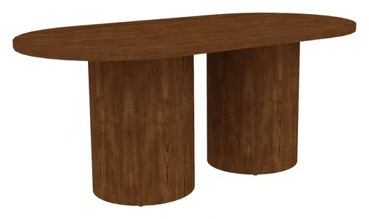 Racetrack Conference Table with Drum Base