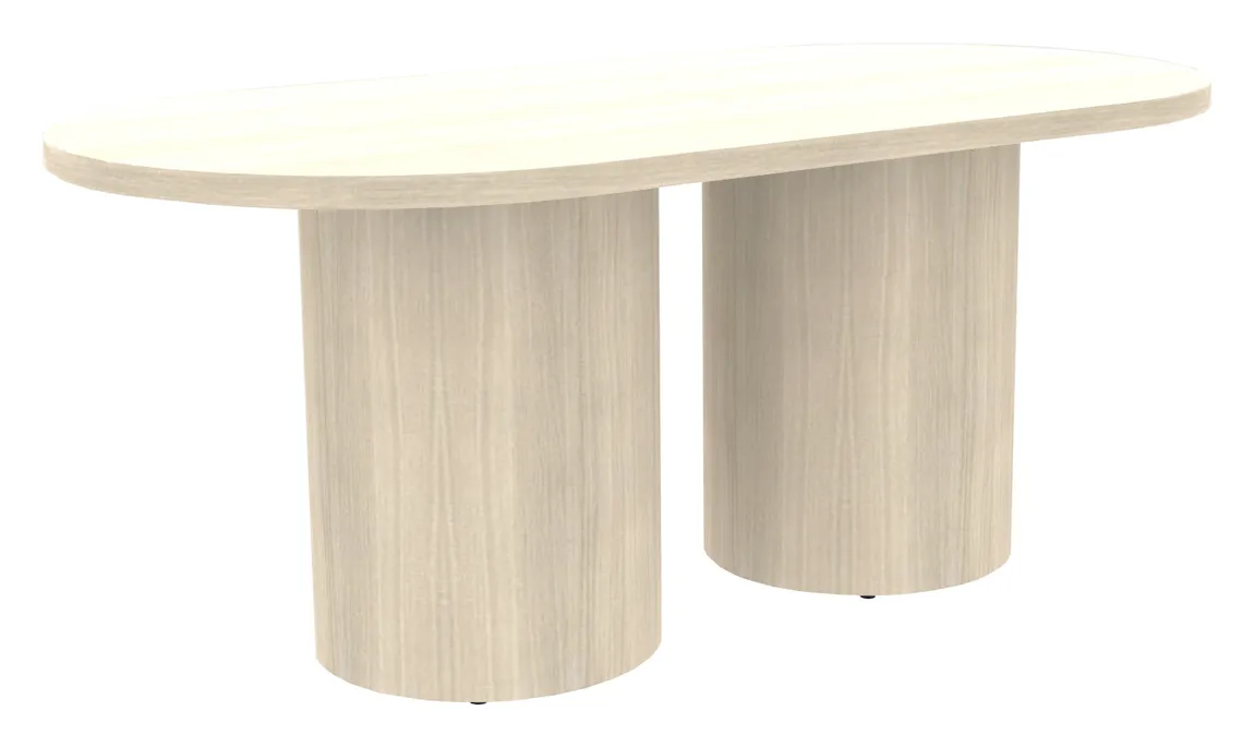 Racetrack Conference Table with Drum Base