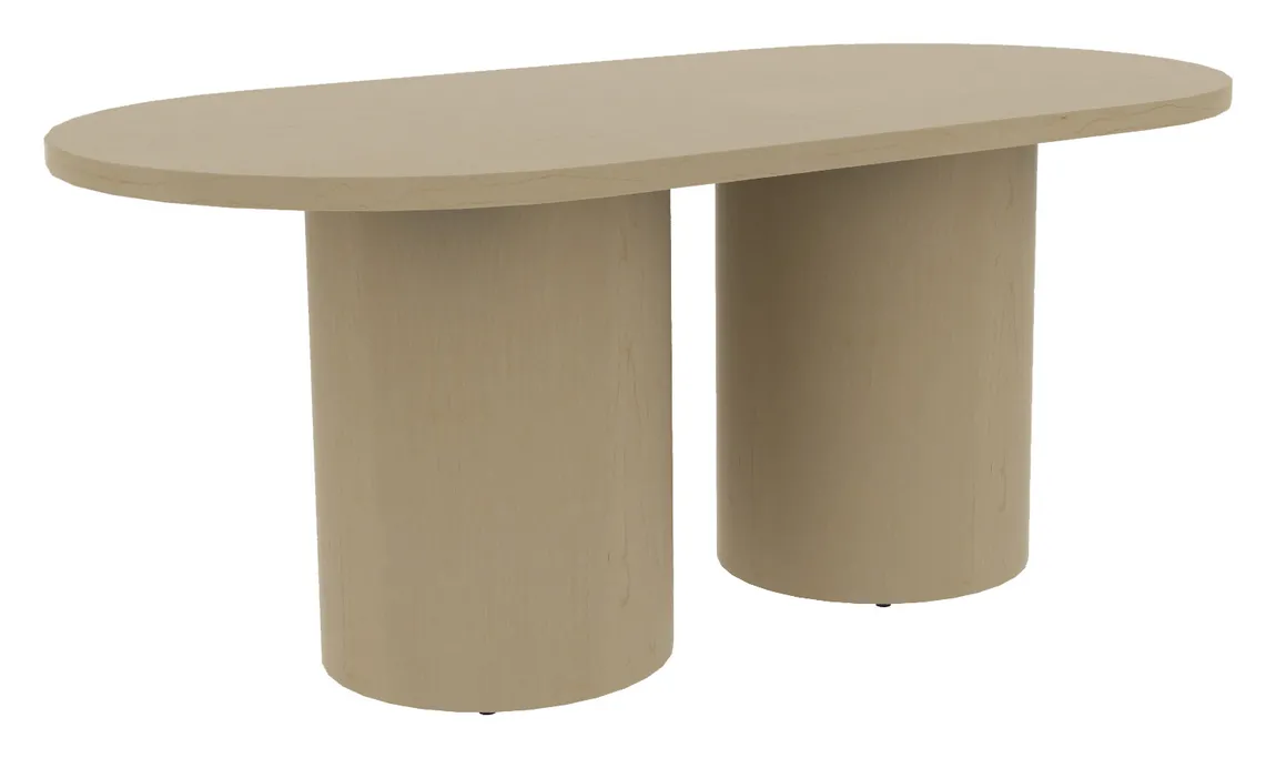Racetrack Conference Table with Drum Base
