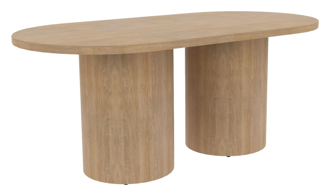 Racetrack Conference Table with Drum Base
