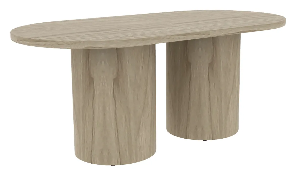 Racetrack Conference Table with Drum Base