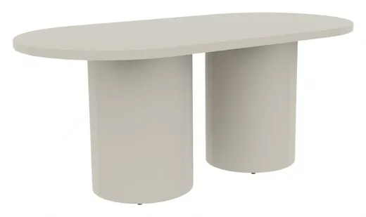 Racetrack Conference Table with Drum Base