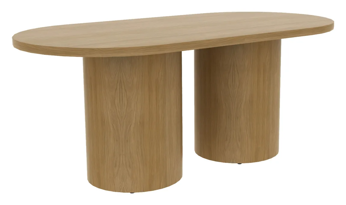Racetrack Conference Table with Drum Base