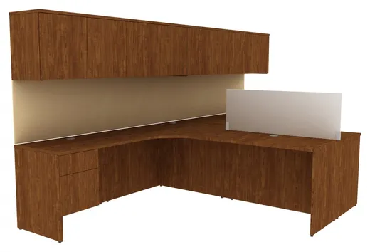 Two Person Desk with Storage