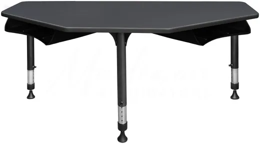 2 Person Classroom Desk with Book Storage