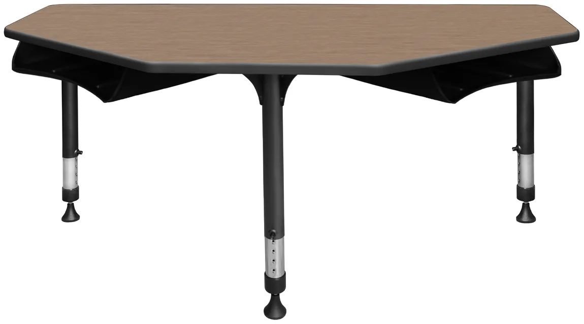 2 Person Classroom Desk with Book Storage