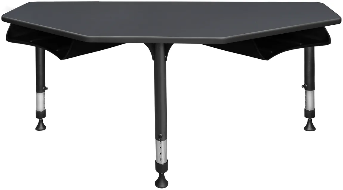 2 Person Classroom Desk with Book Storage