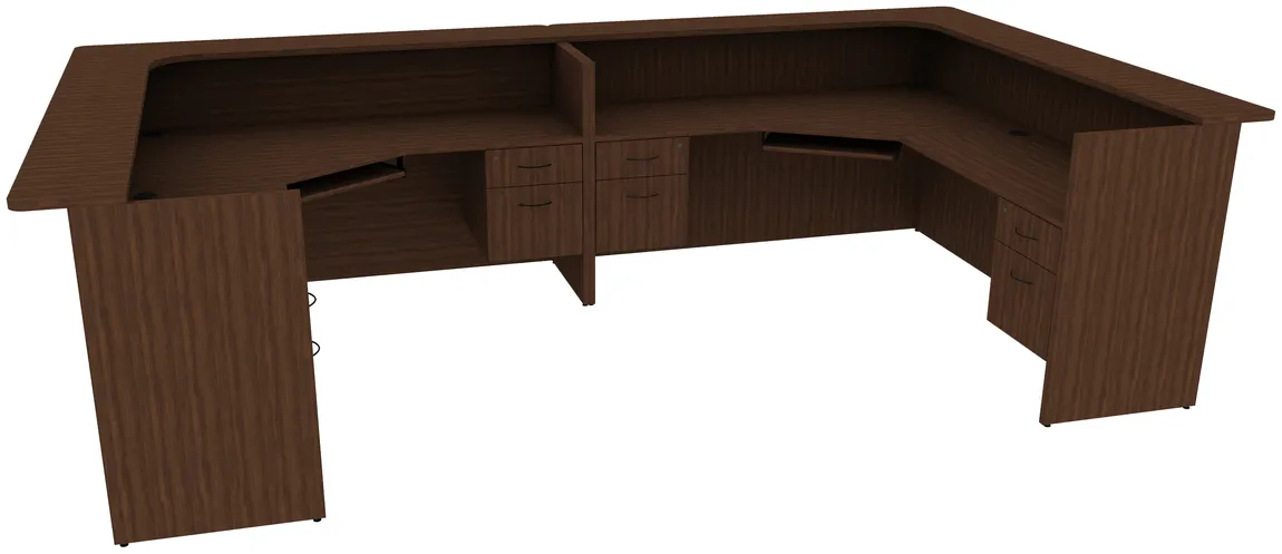 small 2 person reception desk 12