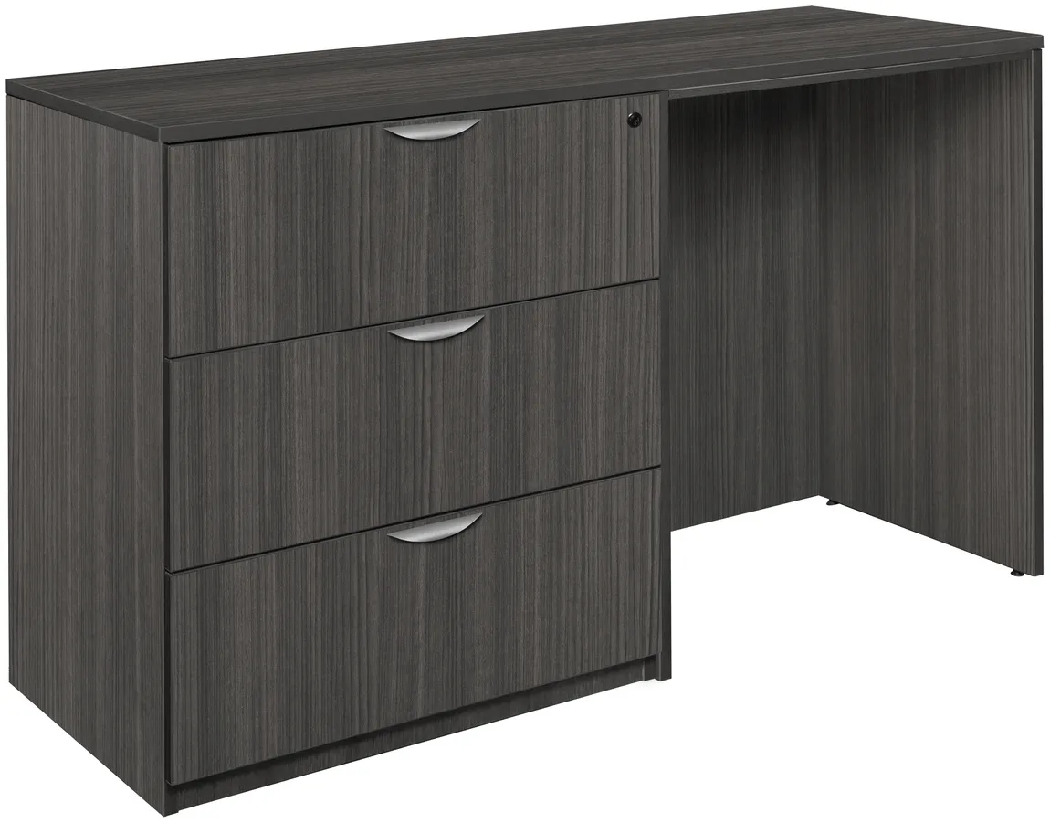 Standing Desk with File Cabinet