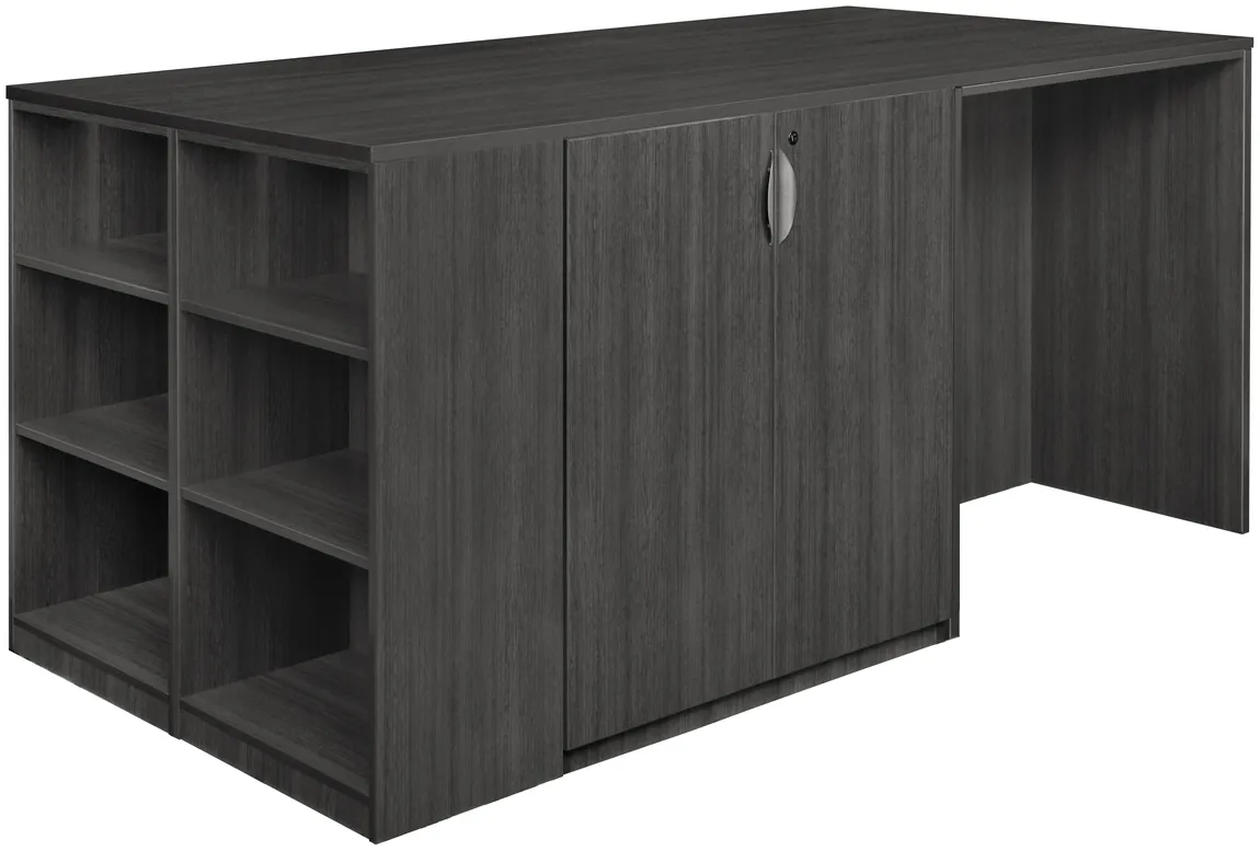 fullsize stand up desk with storage cabinets 1