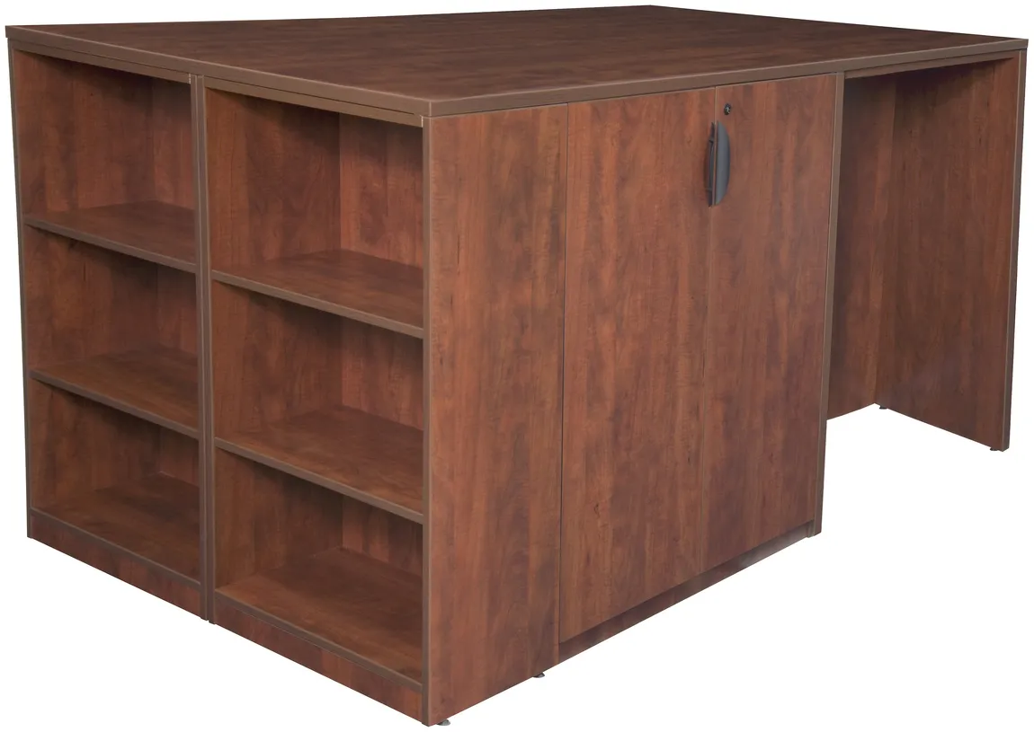 fullsize stand up desk with storage cabinets 1