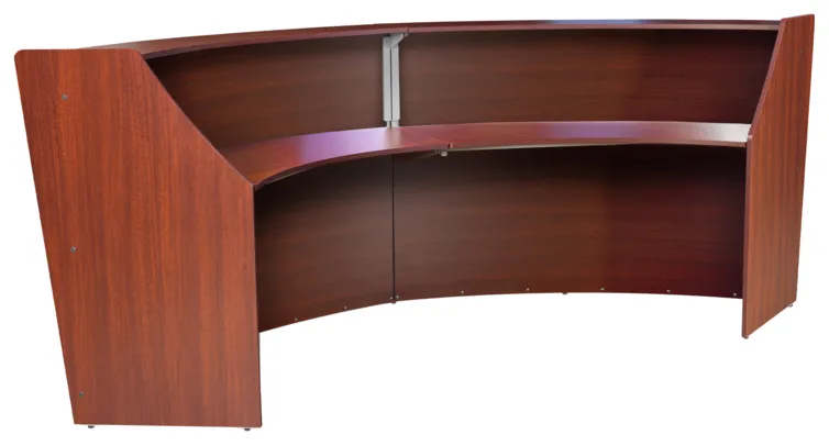 2 Person Curved Reception Desk