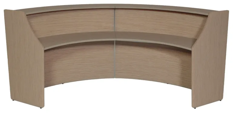 2 Person Curved Reception Desk