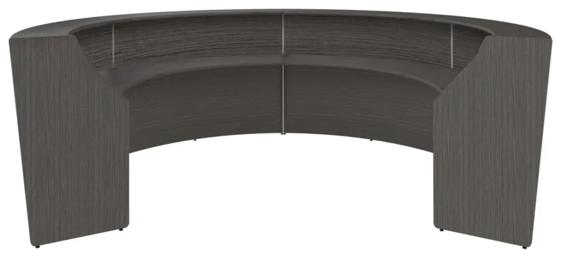 4 Person Curved Reception Desk