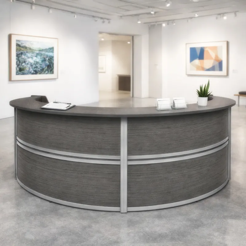 Curved Front Reception Desk