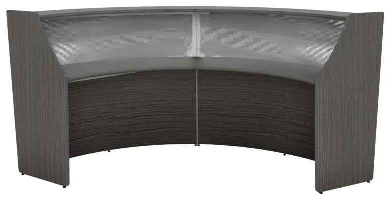 2 Person Curved Reception Desk