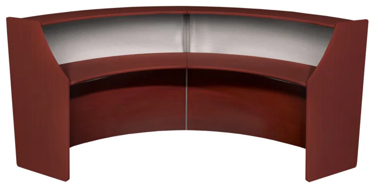 2 Person Curved Reception Desk