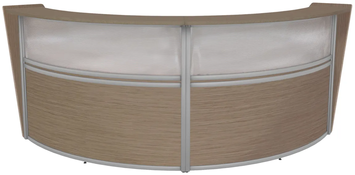 2 Person Curved Reception Desk
