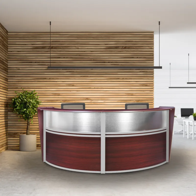 2 Person Curved Reception Desk
