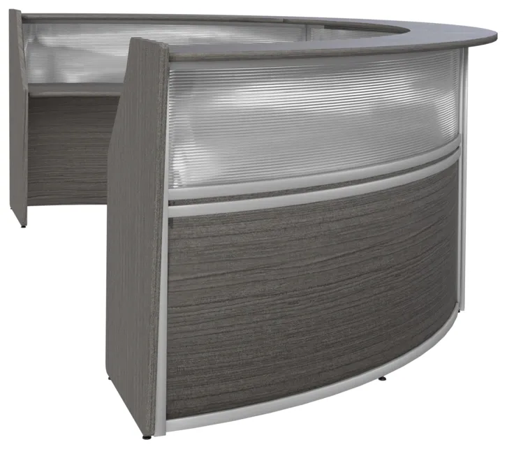 3 Person Curved Reception Desk