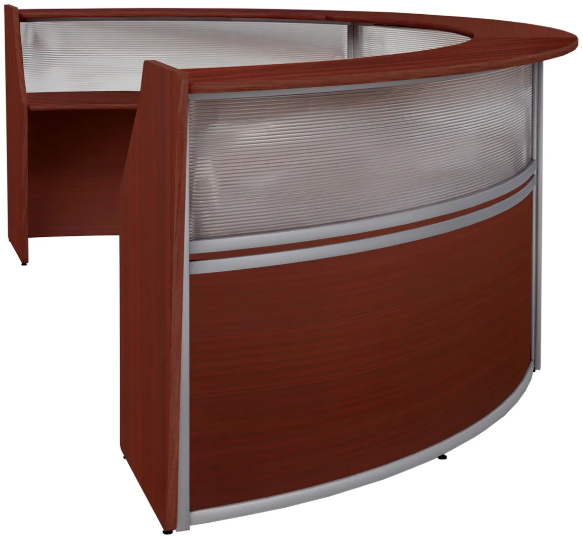 3 Person Curved Reception Desk
