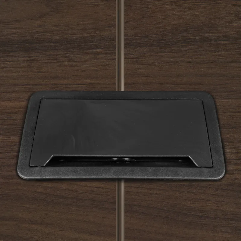 small rectangular conference table with power 12