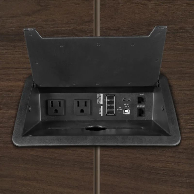 small office conference table with power 11