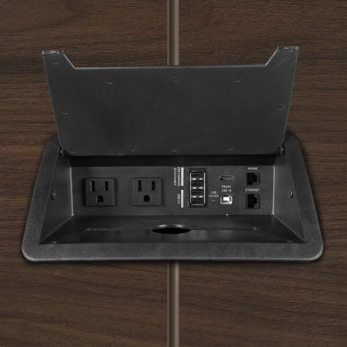 small conference room table with power 7