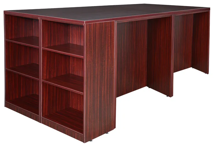 2 Person Standing Desk with Lateral Drawers