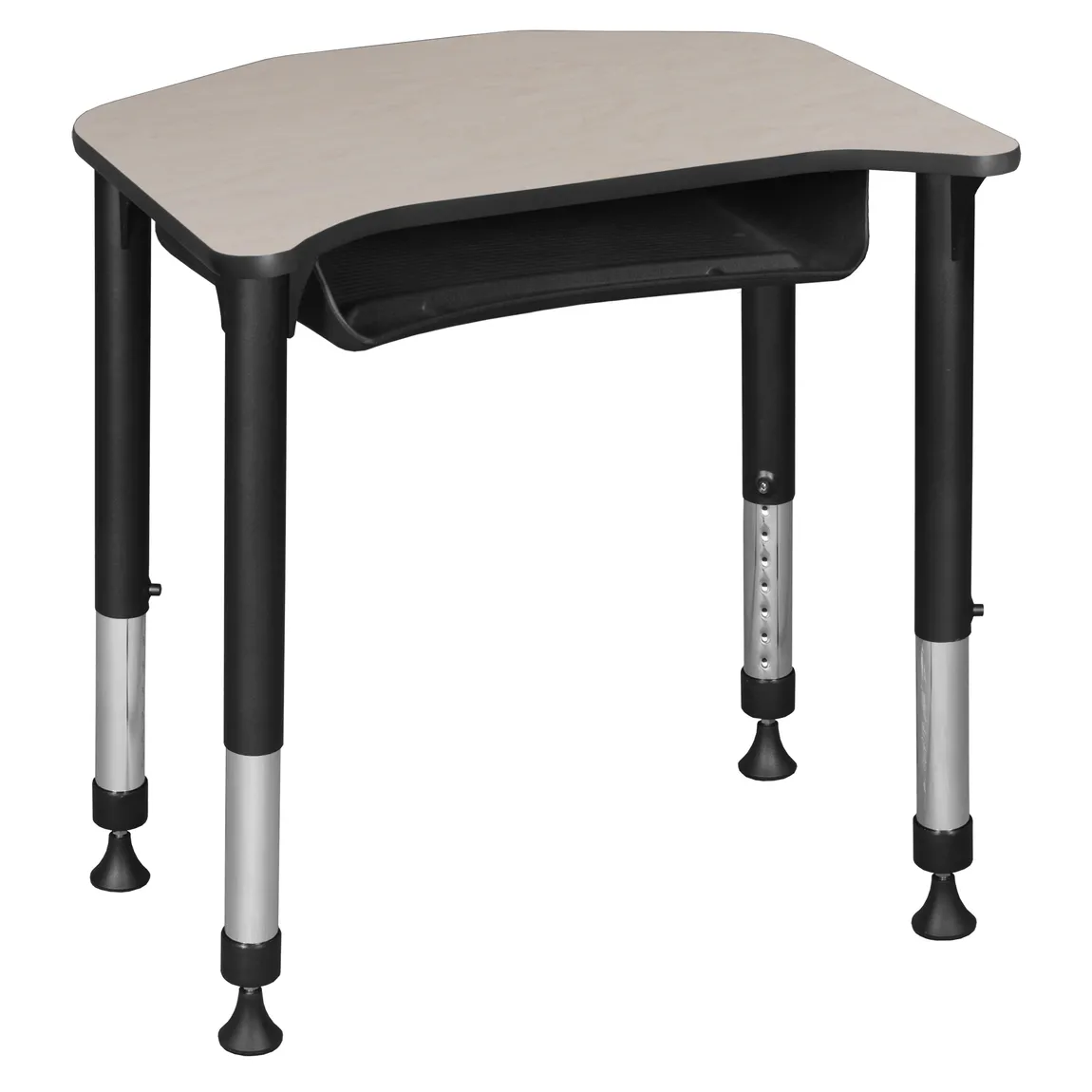 Height Adjustable Classroom Desk with Storage