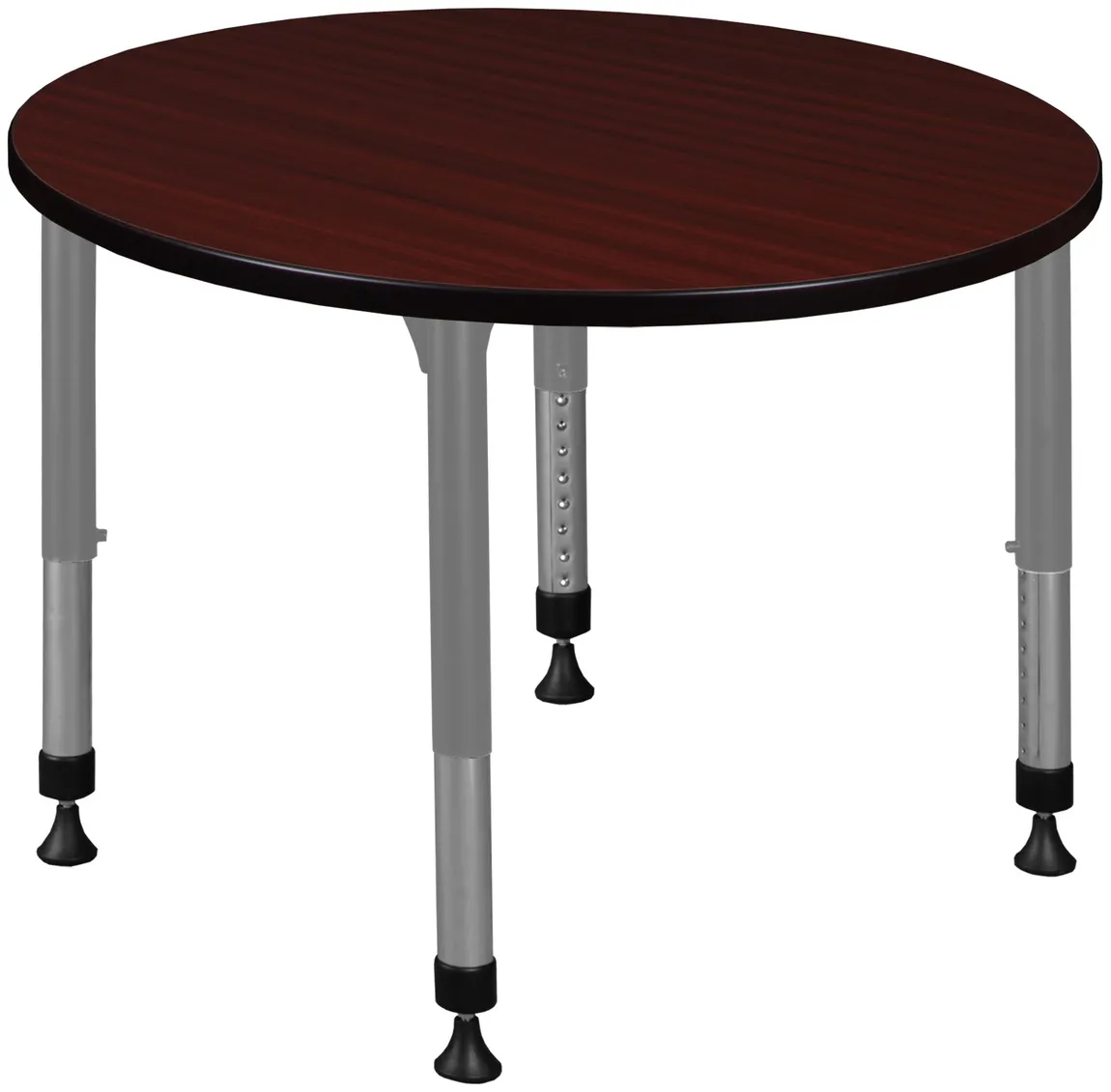 small adjustable height round student table 12
