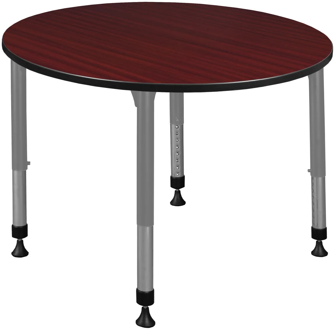 small adjustable height round student table 12