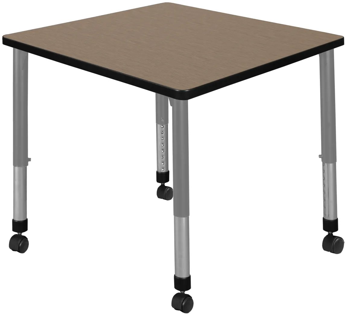small rolling square classroom table 12