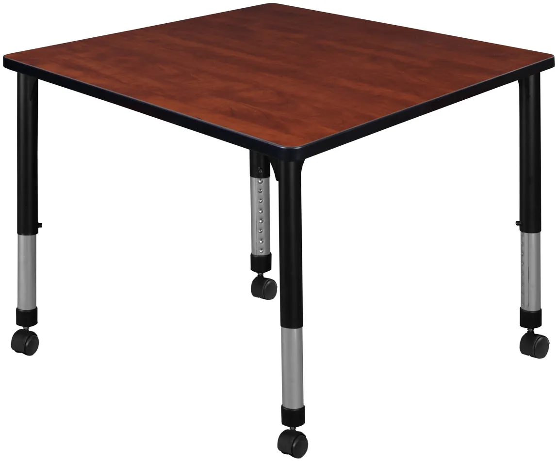 small adjustable rolling square table 12
