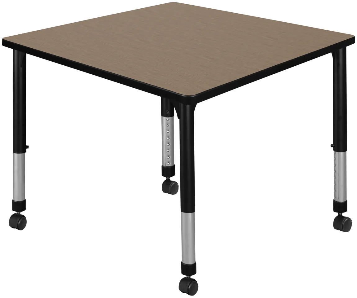 small adjustable rolling square table 11