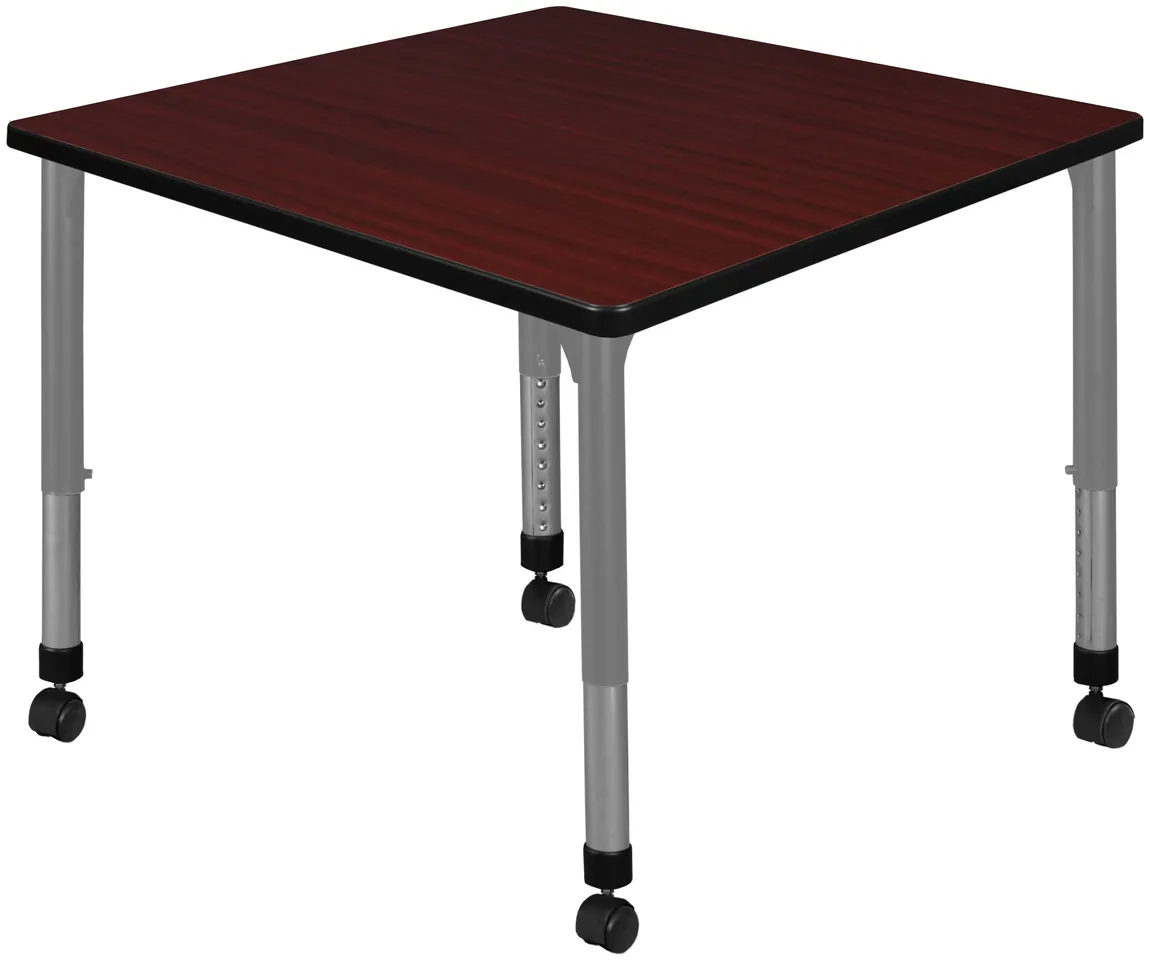 small adjustable rolling square table 12