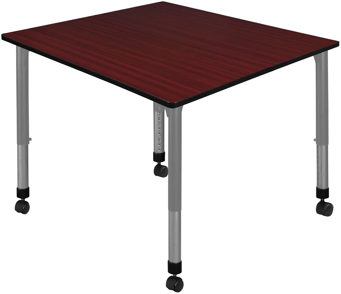 Large Adjustable Rolling Table